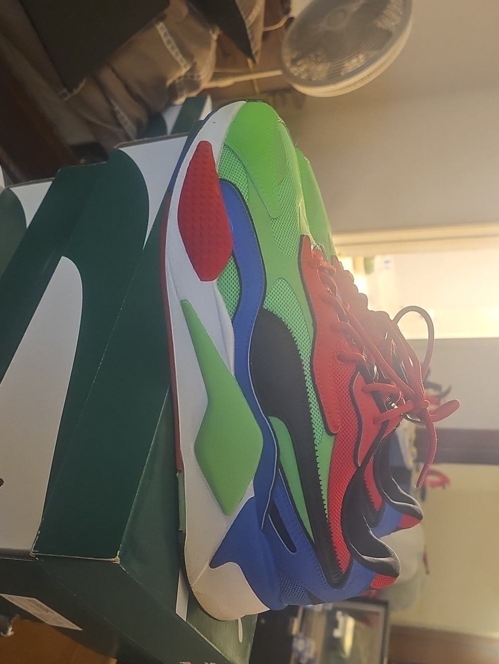 Puma Multicolor Running Sneakers - Green/Red/Blue/Black